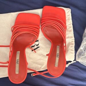 Zara Women's Bold Red Sandals